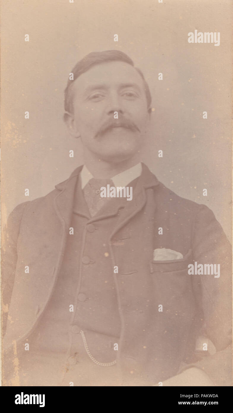 1892 CDV (Carte De Visite) of a Man Called Frank Newcombe Stock Photo