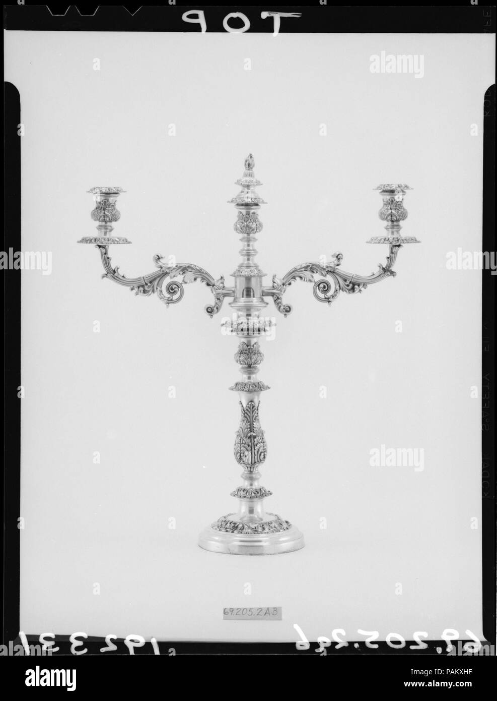 Candelabrum. Dimensions: 22 7/8 x 20 3/16 in. (58.1 x 51.3 cm). Date: ca. 1830. Museum: Metropolitan Museum of Art, New York, USA. Stock Photo