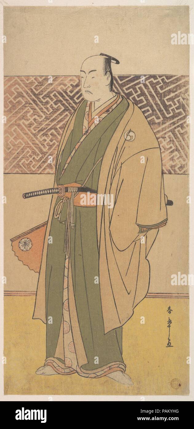 The Fourth Matsumoto Koshiro in the Role of Oboshi Yuranosuke. Artist: Katsukawa Shunsho (Japanese, 1726-1792). Culture: Japan. Dimensions: 11 7/8 x 5 2/3 in. (30.2 x 14.4 cm). Date: ca. 1787. Museum: Metropolitan Museum of Art, New York, USA. Stock Photo