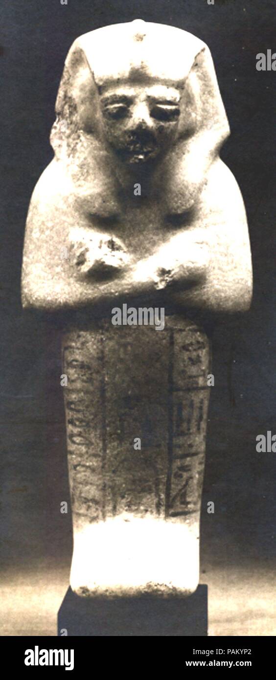 Shabti of Siptah. Dimensions: H. 20.5 cm (8 1/16 in.). Dynasty: Dynasty 19. Reign: reign of Siptah. Date: ca. 1194-1188 B.C.. Museum: Metropolitan Museum of Art, New York, USA. Stock Photo