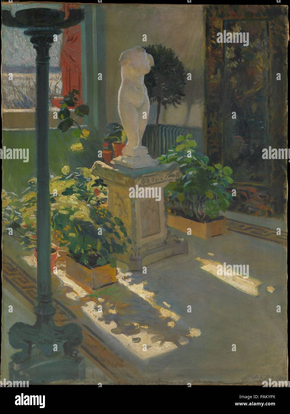 Venus in Atrium. Artist: William de Leftwich Dodge (1867-1935). Dimensions: 39 7/8 x 30 in. (99.9 x 76.2 cm). Date: 1908 or 1910. Museum: Metropolitan Museum of Art, New York, USA. Stock Photo