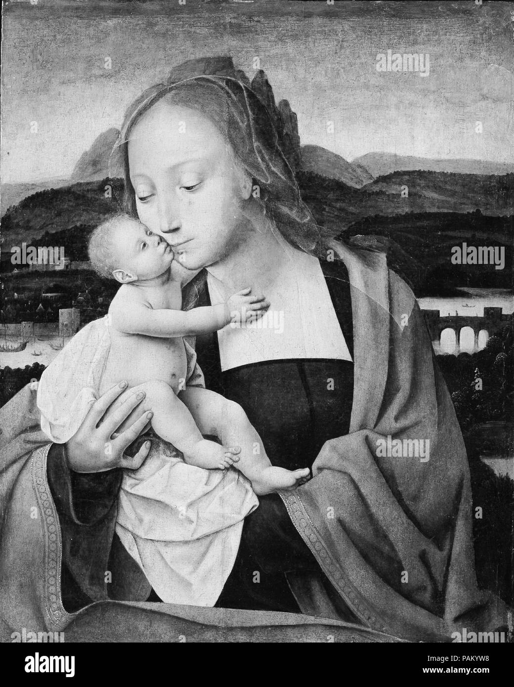 Virgin and Child. Artist: Master of the Mansi Magdalen (Netherlandish, active first quarter 16th century). Dimensions: 19 1/8 x 15 1/4 in. (48.6 x 38.7 cm). Museum: Metropolitan Museum of Art, New York, USA. Stock Photo