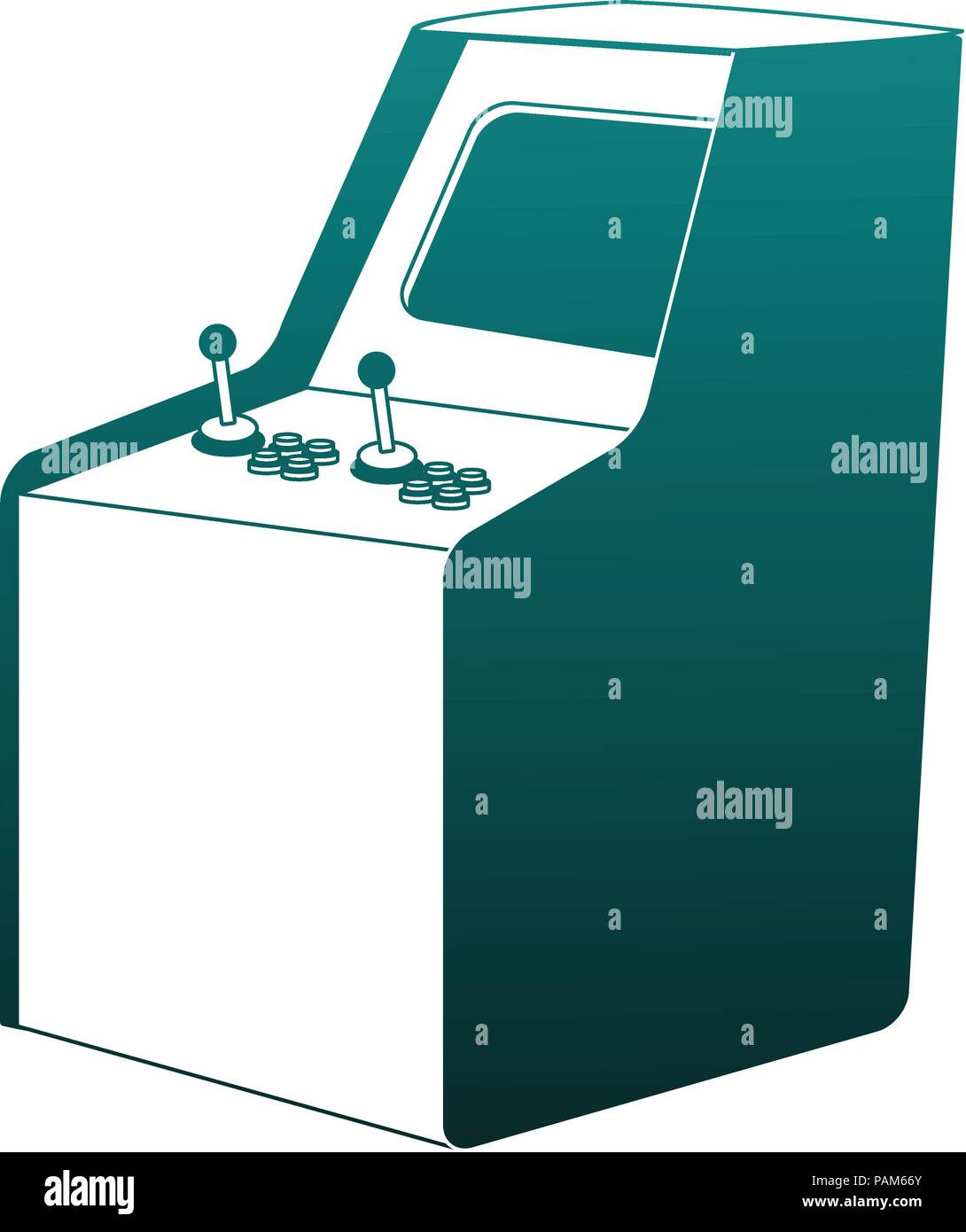 Retro arcade videogame blue lines Stock Vector Image & Art Alamy