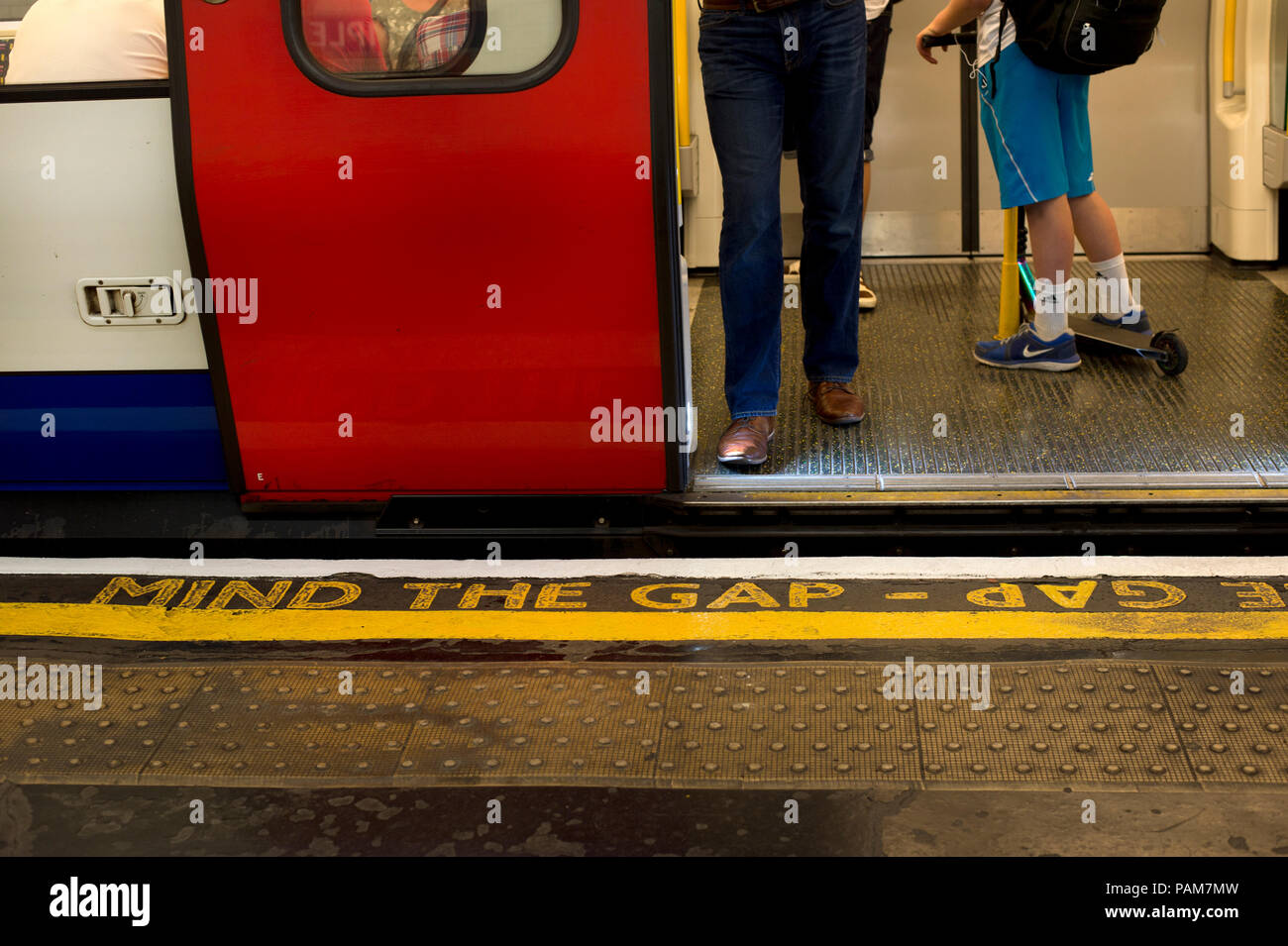 Mind The Gap Sign In London Underground Stock Photo - 13