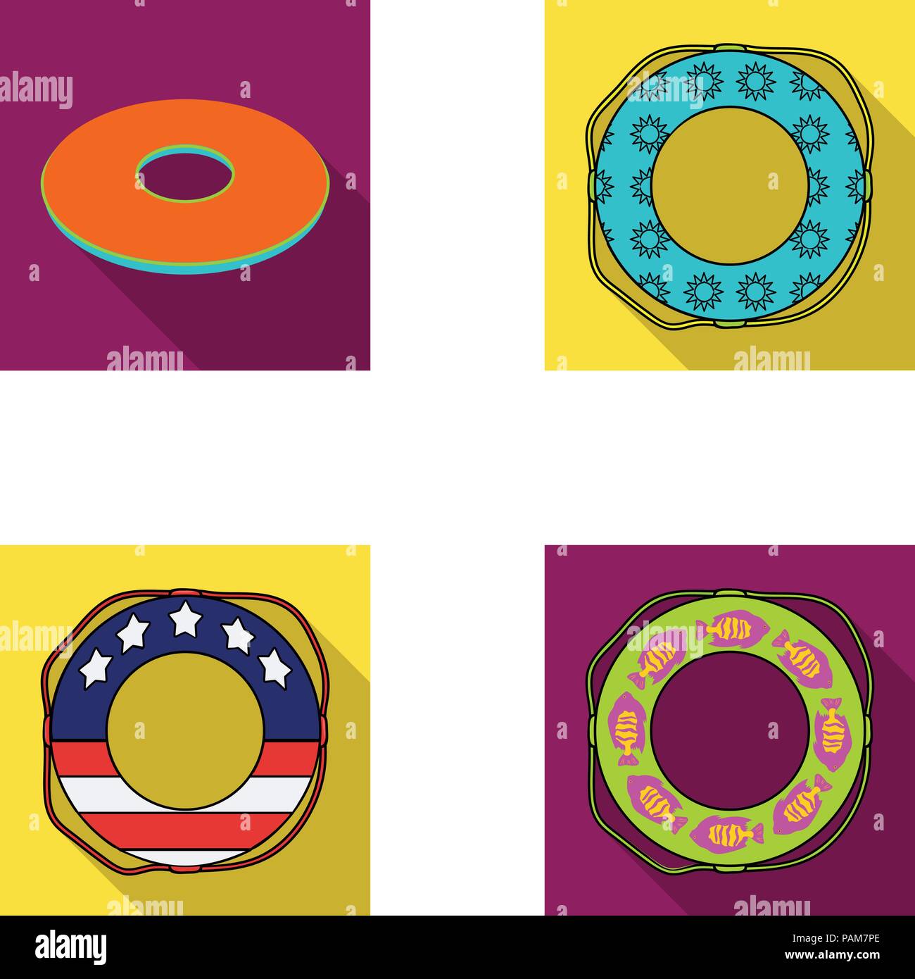 circle,collection,coloring,design,different,flat,icon,illustration ...