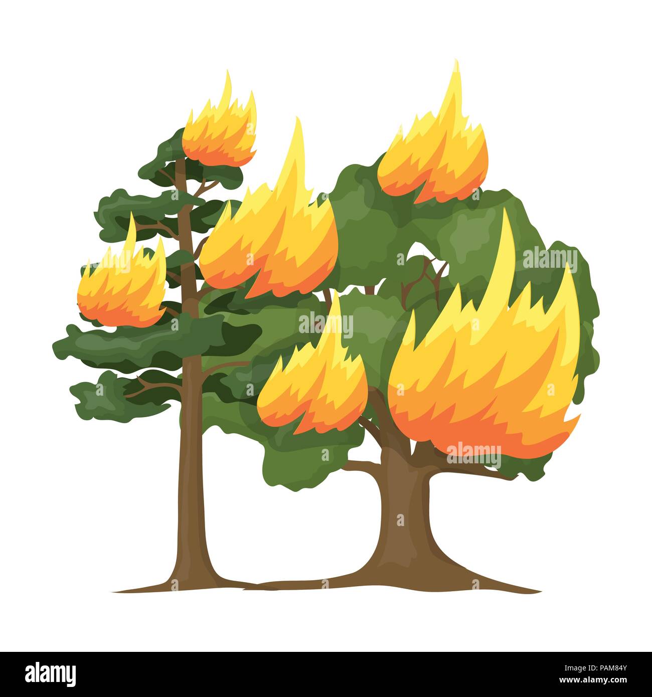 Forest Fire Cartoon