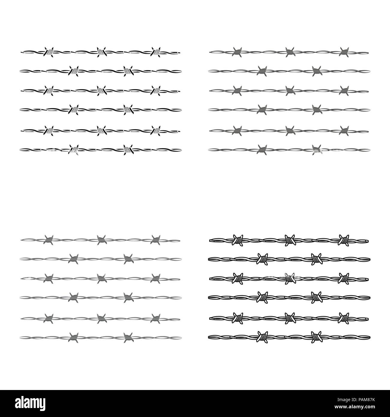 Barbed wire for detaining criminals in prison. A fence in prison.Prison ...