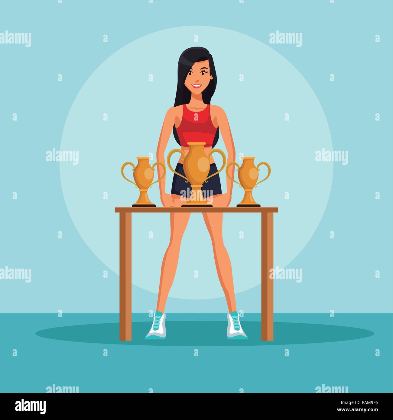 Life sport young woman Stock Vector Images - Alamy