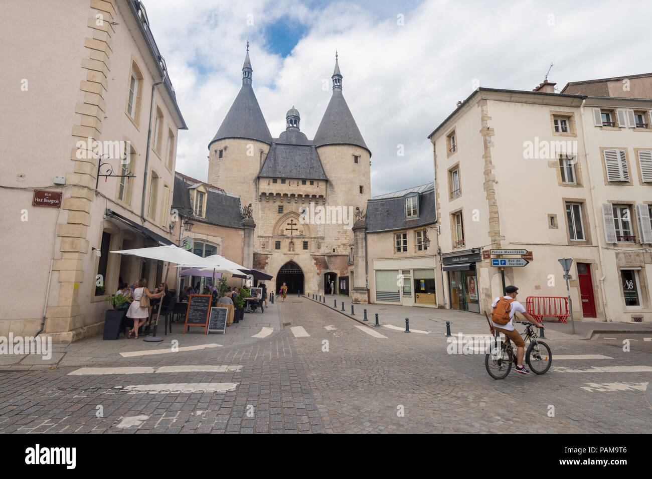 Nancy, France - 21 June 2018: View of Porte de la Craffe (Craffe Gate) Stock Photo