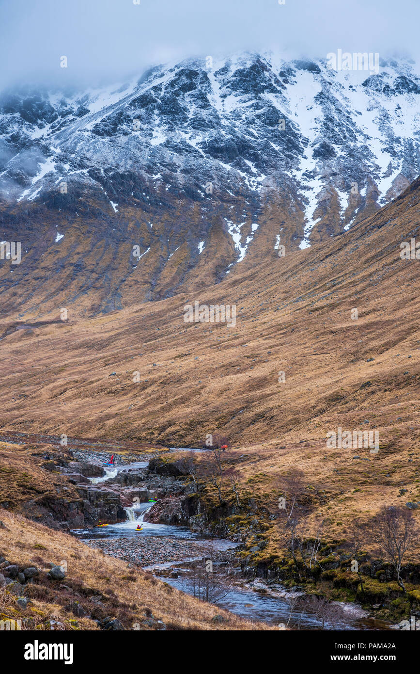 Glen Etive, Argyll, Highlands, Scotland, United Kingdom, Europe. Stock Photo