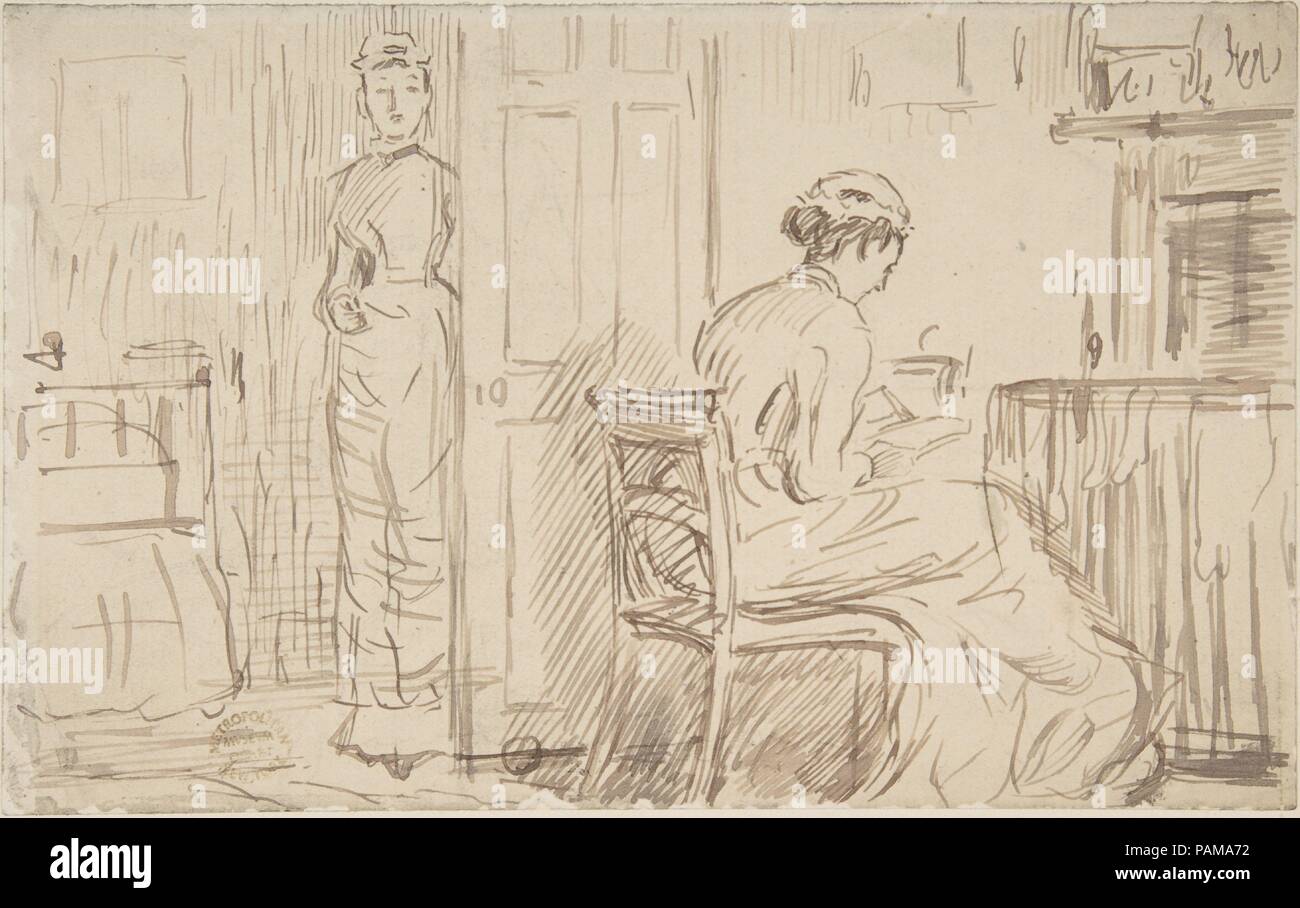 Two Nursemaids Artist Charles Samuel Keene British