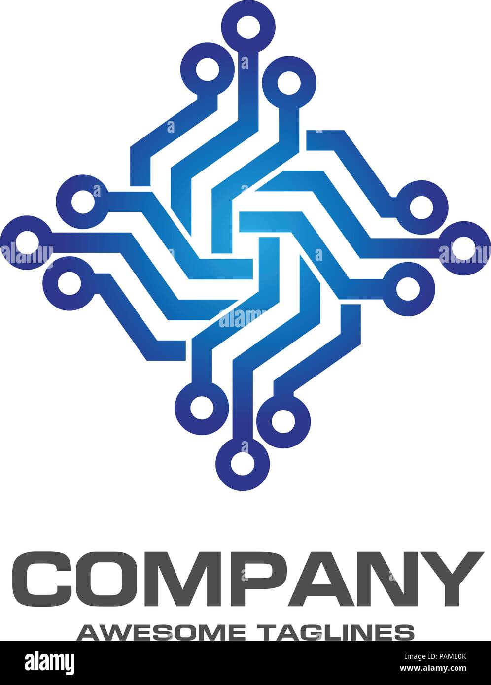 technology and electronics logo