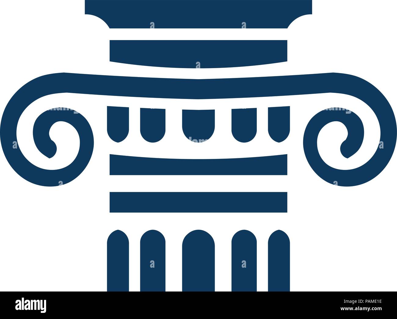 legal logo concept, Law logo sign. Classic logo sign. Architecture