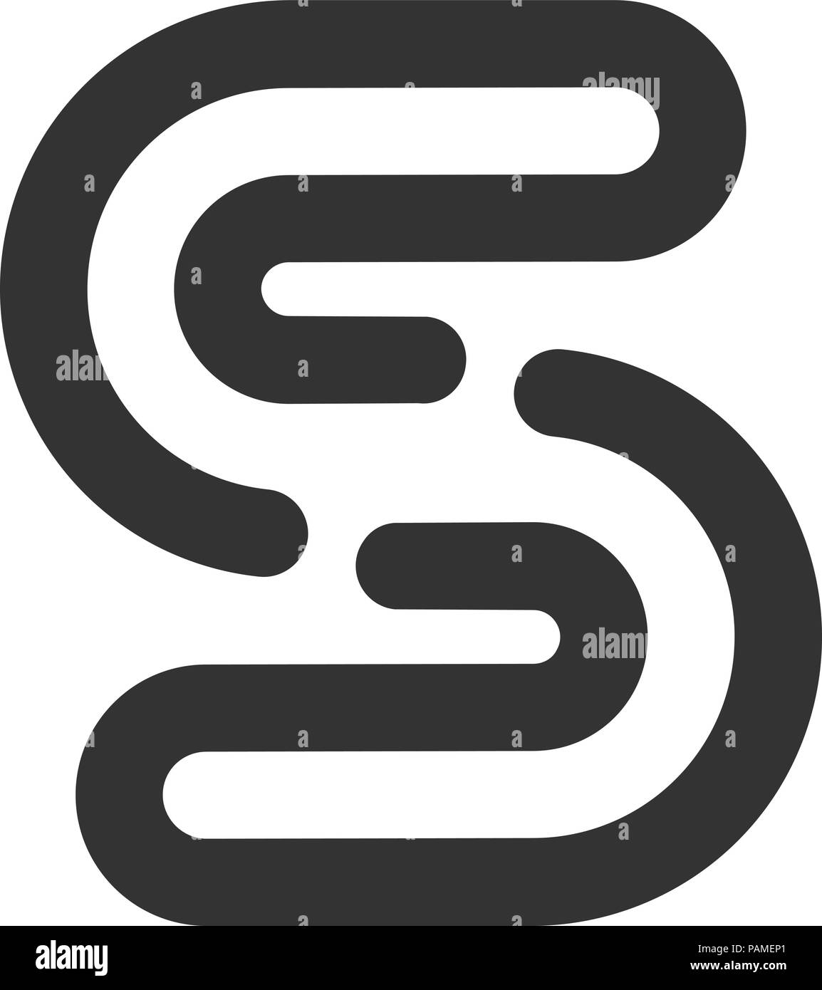 Abstract letter S logo, letter S alphabet symbol Vector illustration Stock Vector