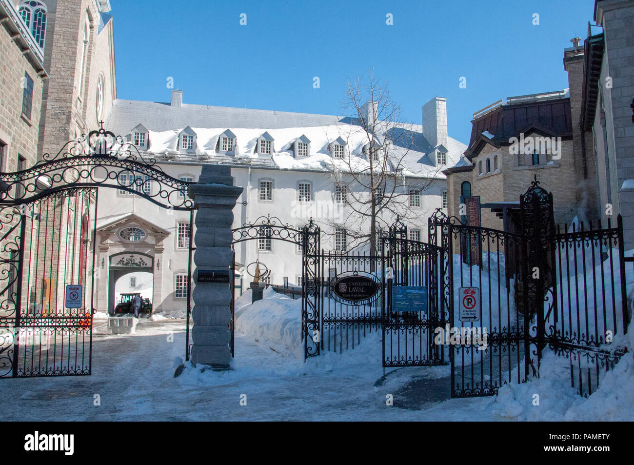 Court Yard Entrance of the University of Laval School of Architecture ...