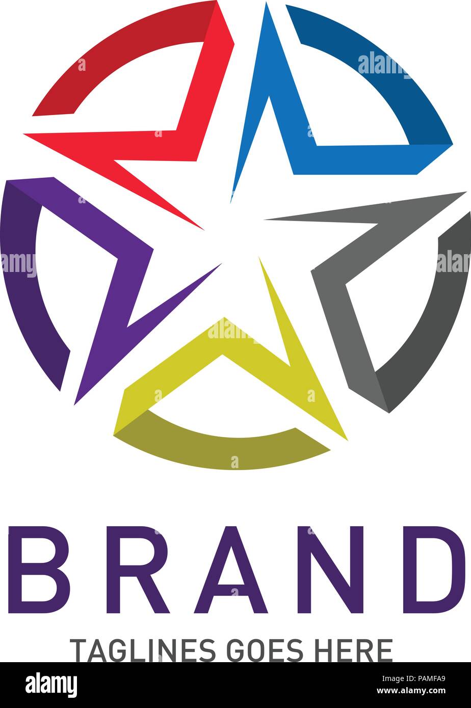 Abstract Star Business Identity Logo Template Star Vector Logo Design Branding Corporate Identity Simple Modern Star Vector Stock Vector Image Art Alamy