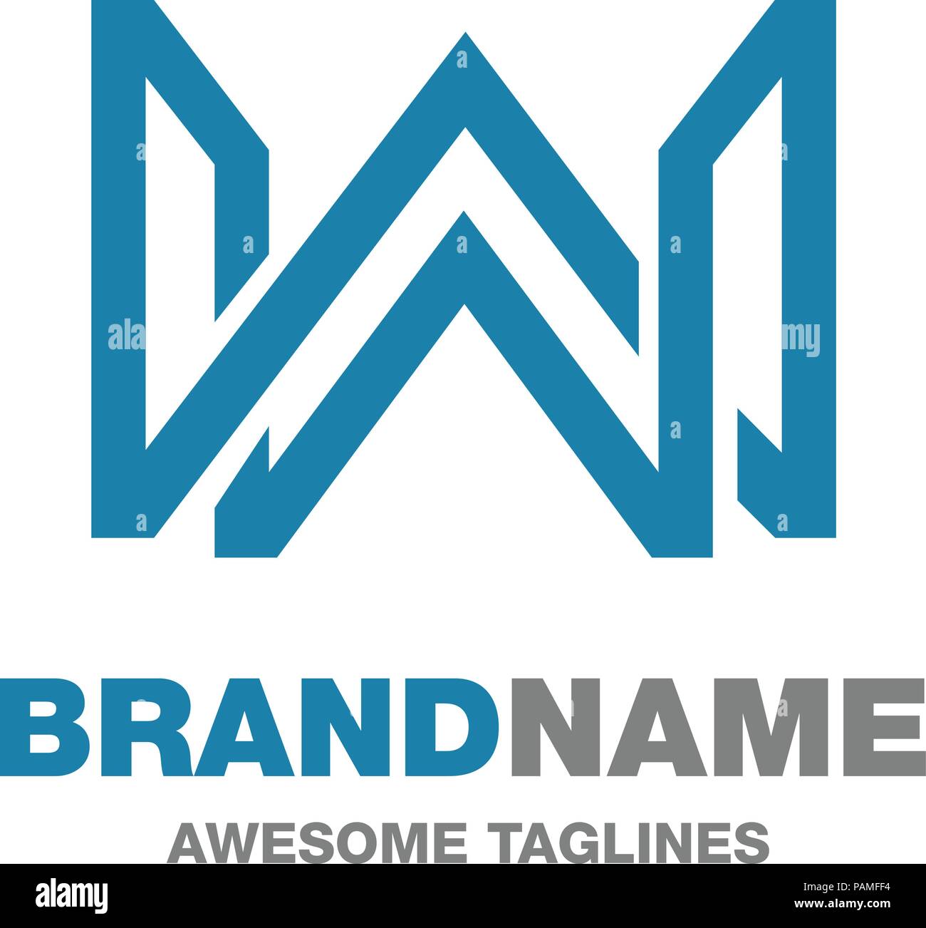 creative modern letter W Abstract business logo design template Stock ...