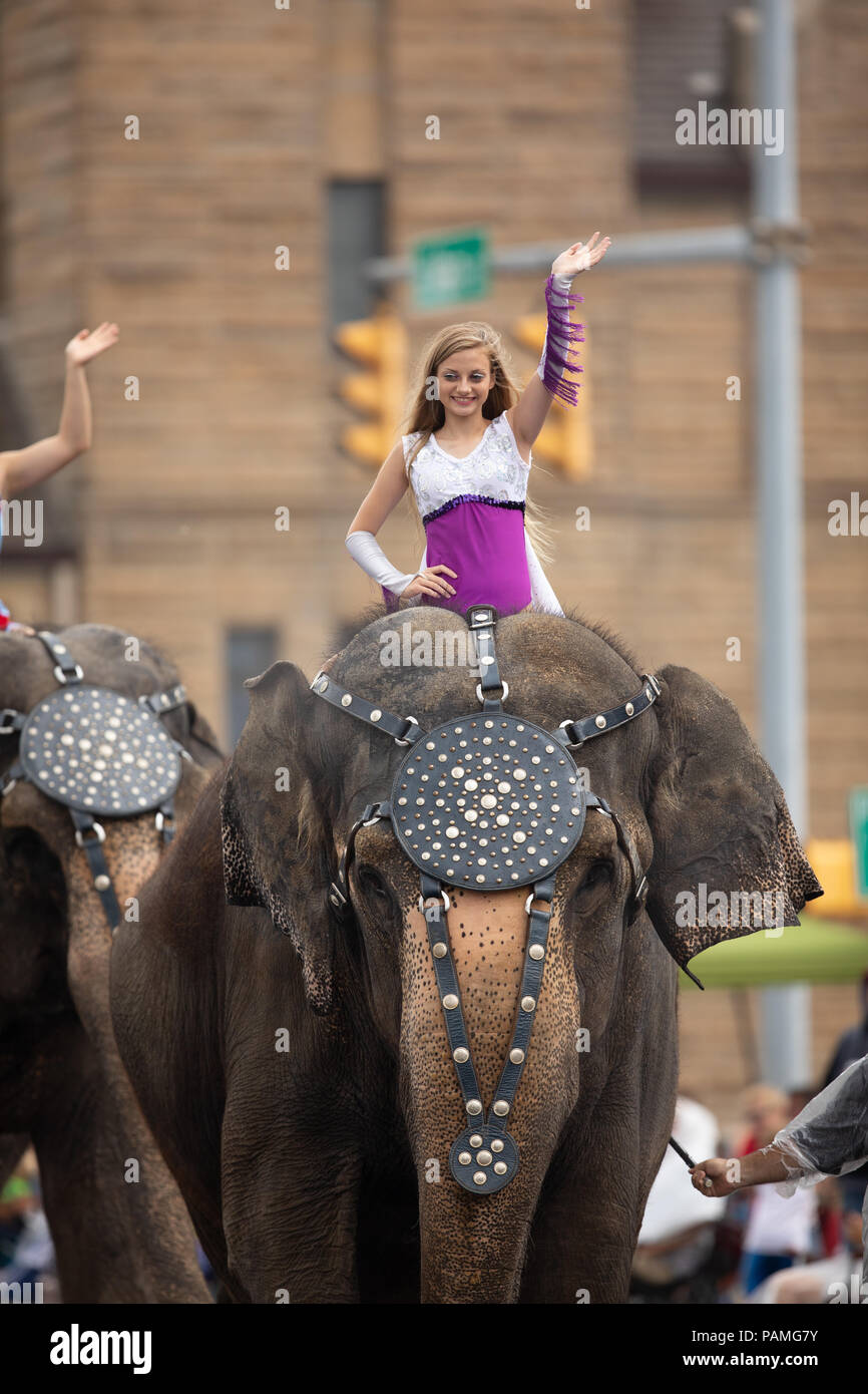 Circus Elephant Woman High Resolution Stock Photography and Images Alamy