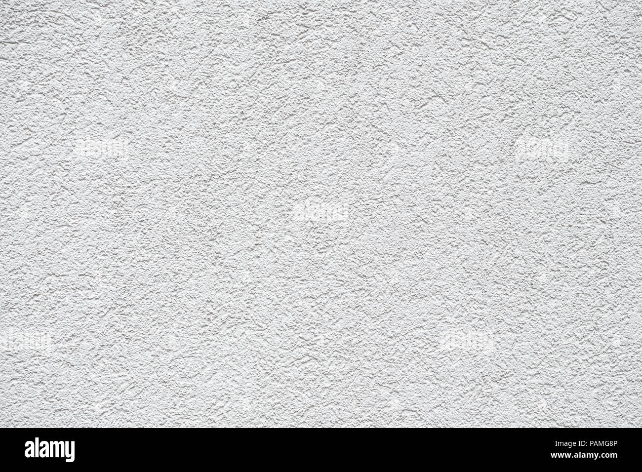 White Plastered Concrete Wall Background Texture Detail Stock Photo