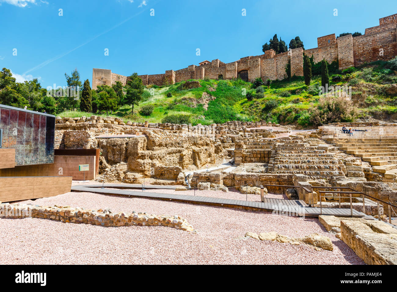 Malaga, Spain- April 03, 2018: Ceramic souvenirs for sale in Malaga, Spain.  Colorful Fridge souvenir magnets Stock Photo - Alamy