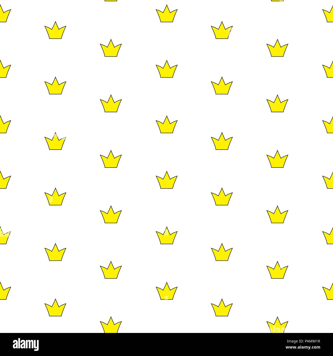 Princess Crown Seamless Pattern Background Vector Illustration Stock ...