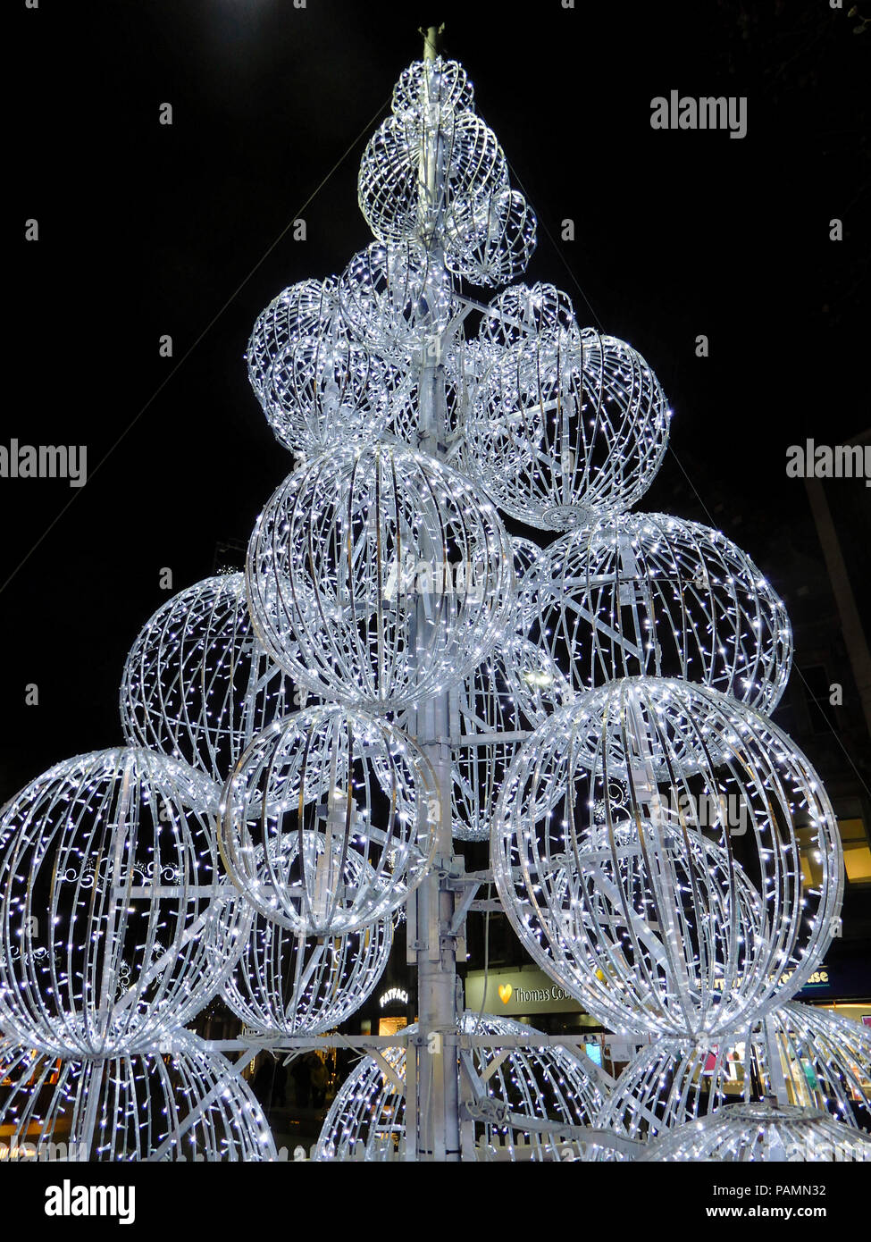 Reading, United Kingdom December 15 2017 The Christmas Tree made