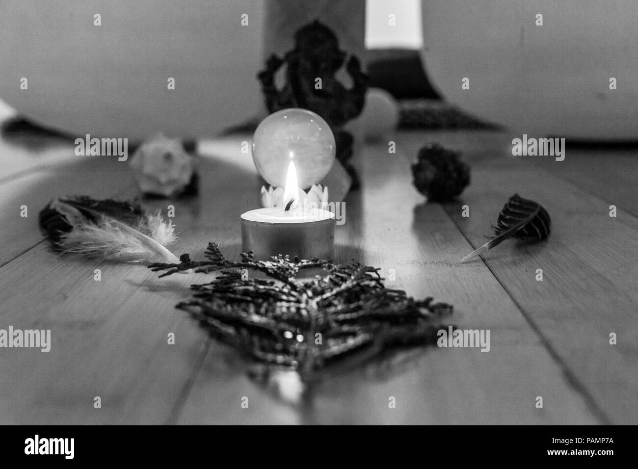 Candle On Ground High Resolution Stock Photography and Images - Alamy