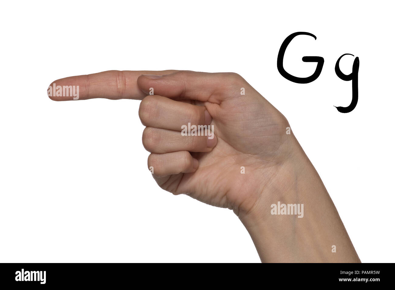 Alphabet for deafmutes people with hand gestures and a number letter