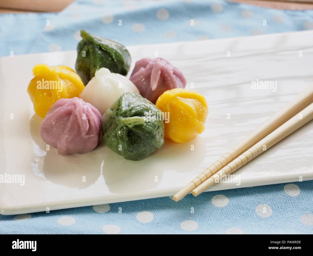 Korean food Songpyeon, Honeyfilled Rice Cake Stock Photo Alamy