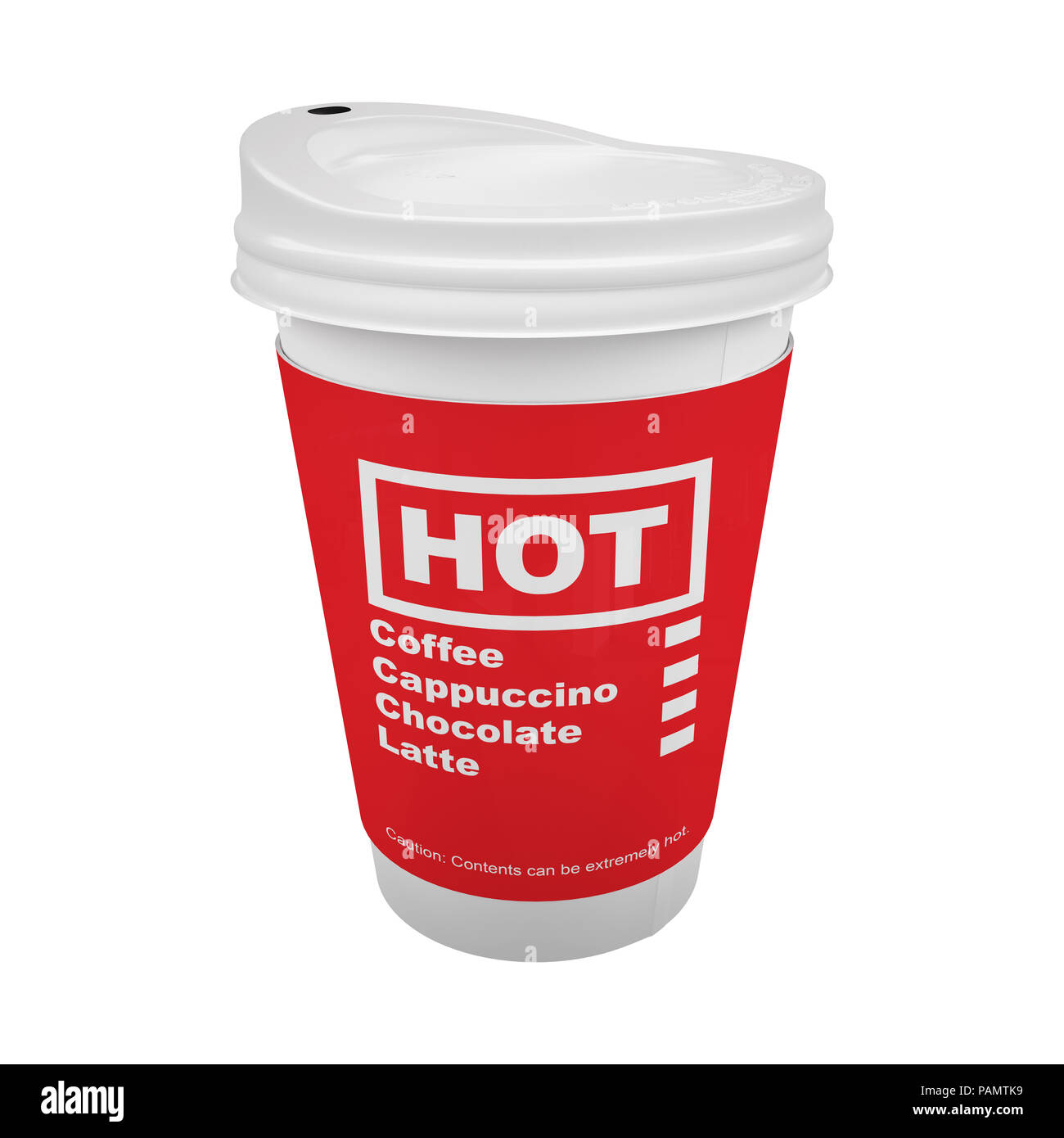 Take away to go paper cups for hot drinks or coffee Stock Photo