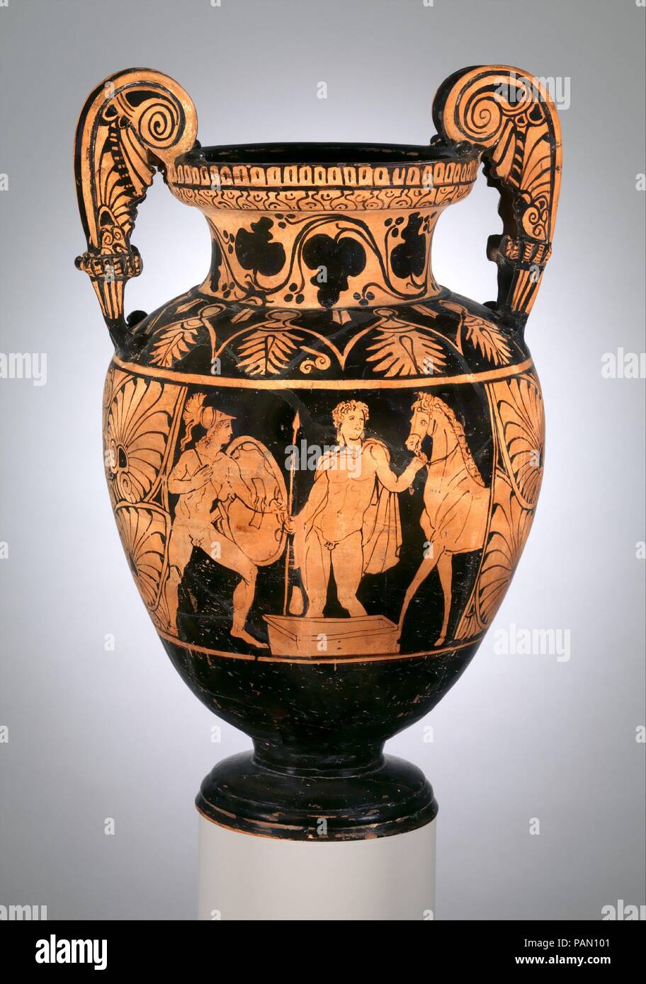 Terracotta Volute Krater Bowl For Mixing Wine And Water Culture