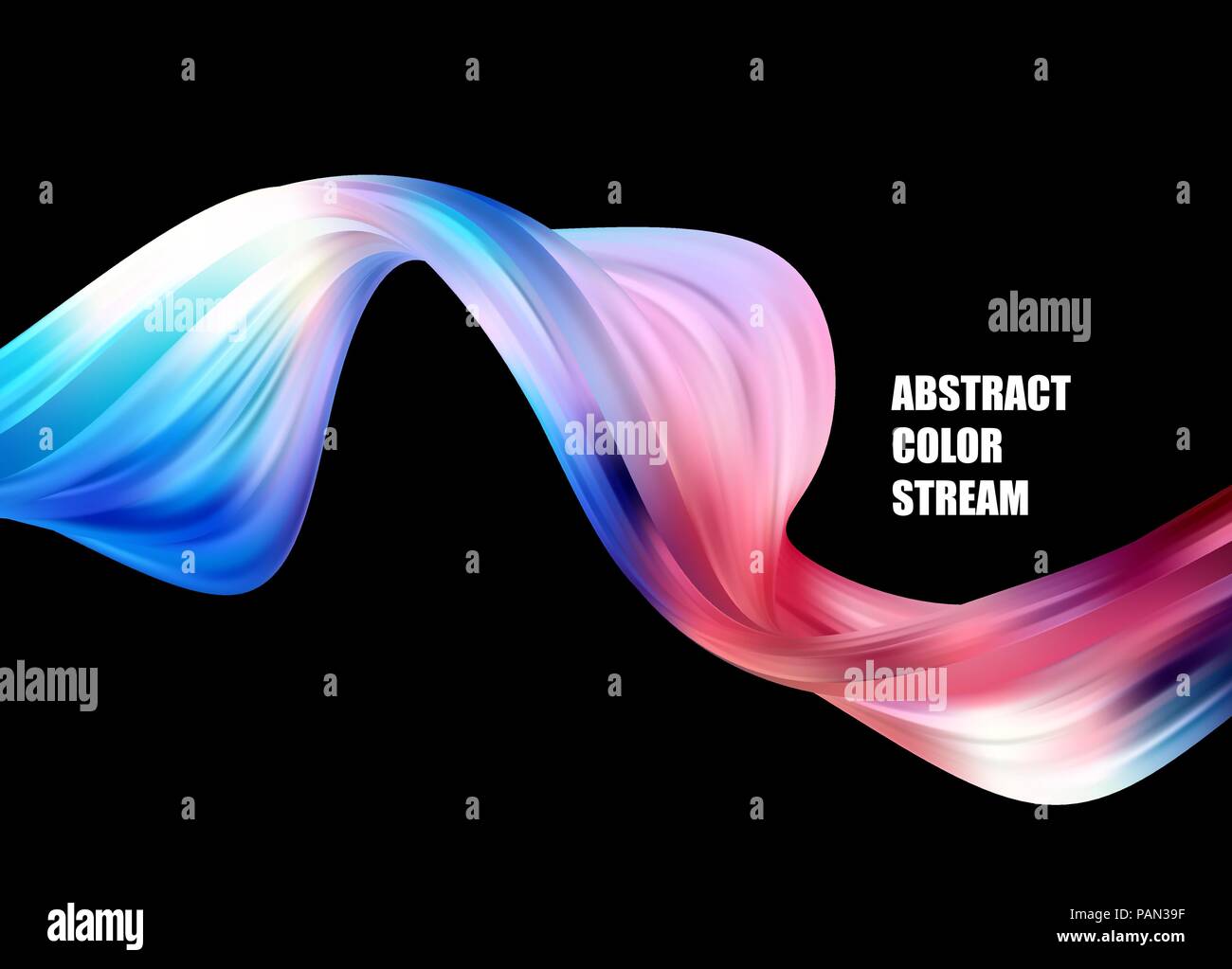 Abstract colorful vector background, color flow liquid wave for design ...