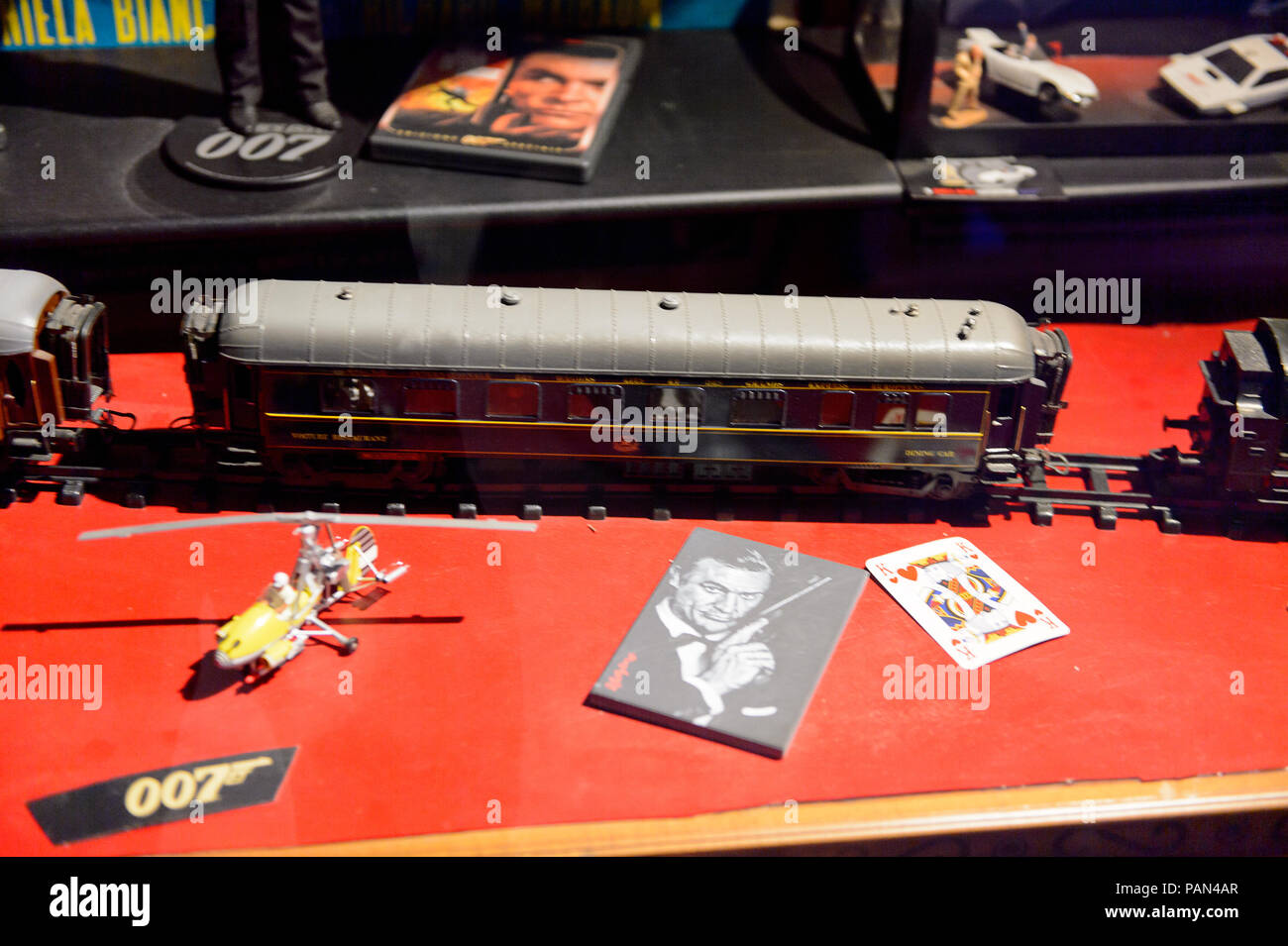 GENOVA, ITALY MAY 4, 2016 James Bond area, International cinema