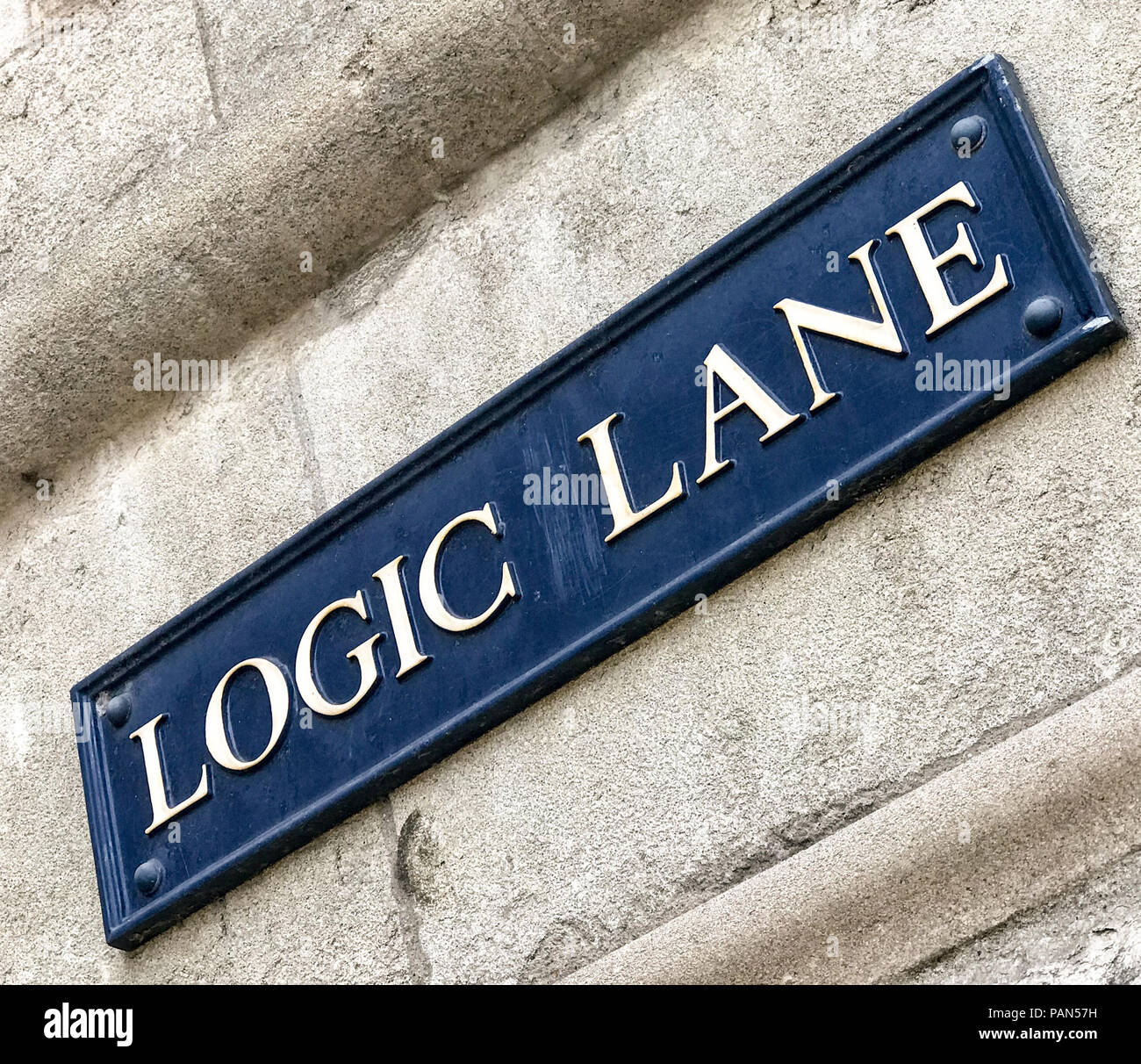 Logic Lane, Oxford, Oxfordshire, South East England, UK, OX1 4EX Stock Photo