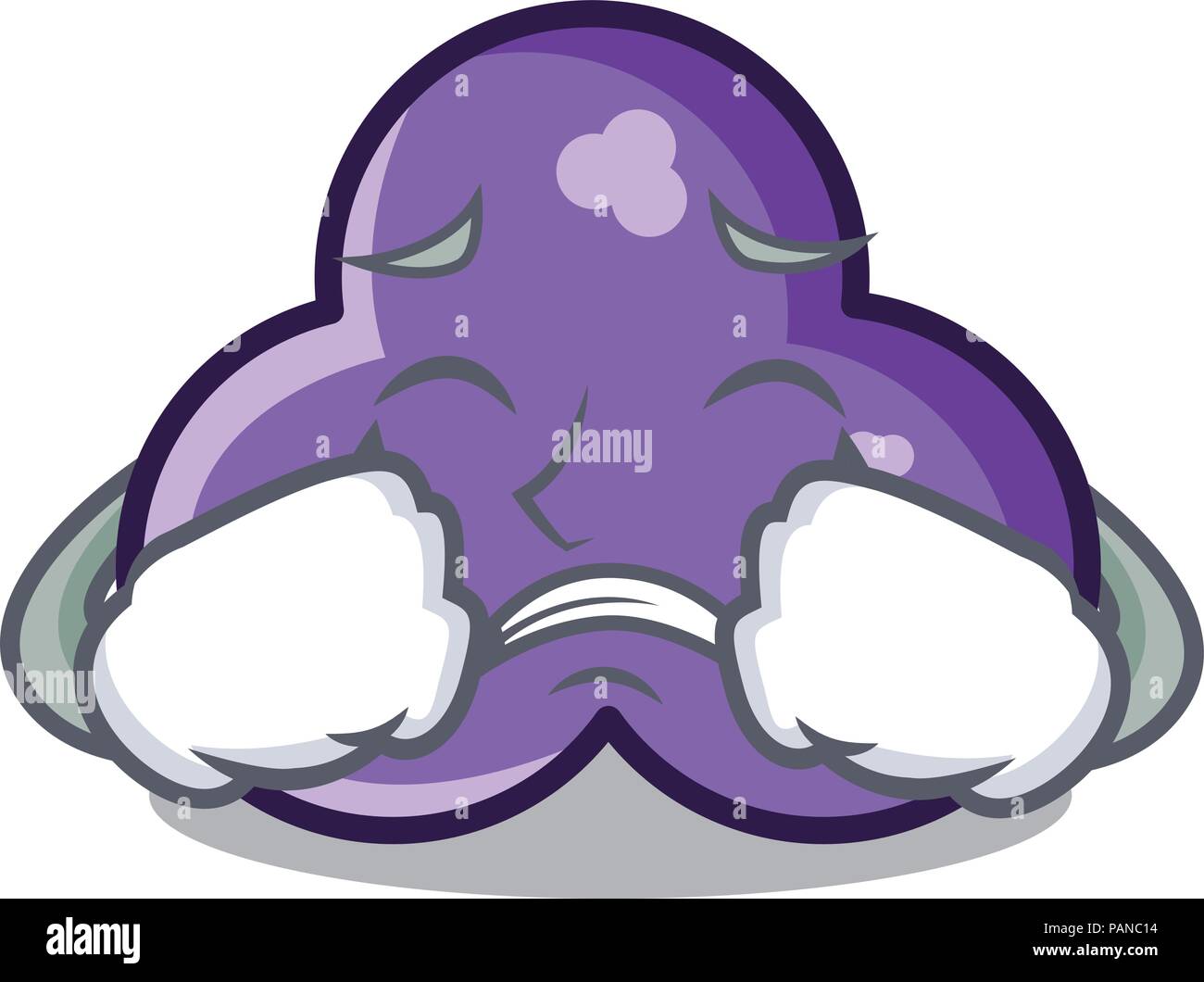 Crying trefoil mascot cartoon style Stock Vector Image & Art - Alamy