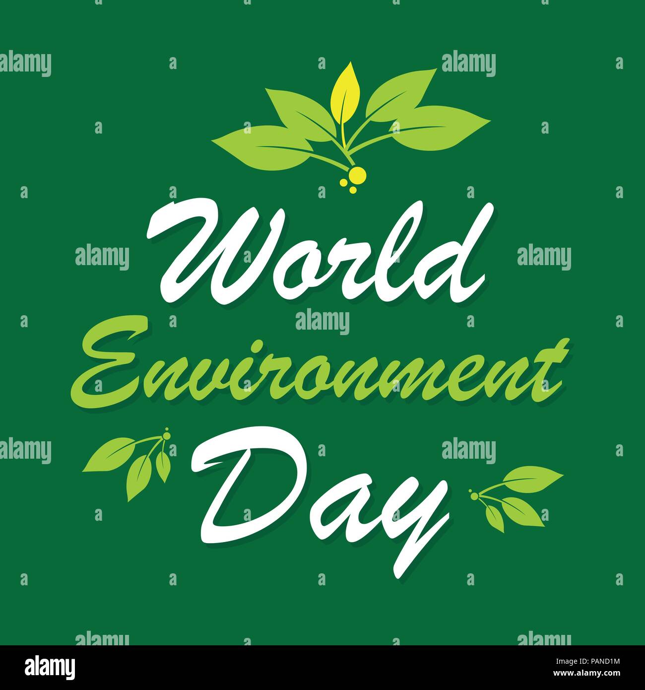 World environment day background color green Stock Vector Image & Art ...