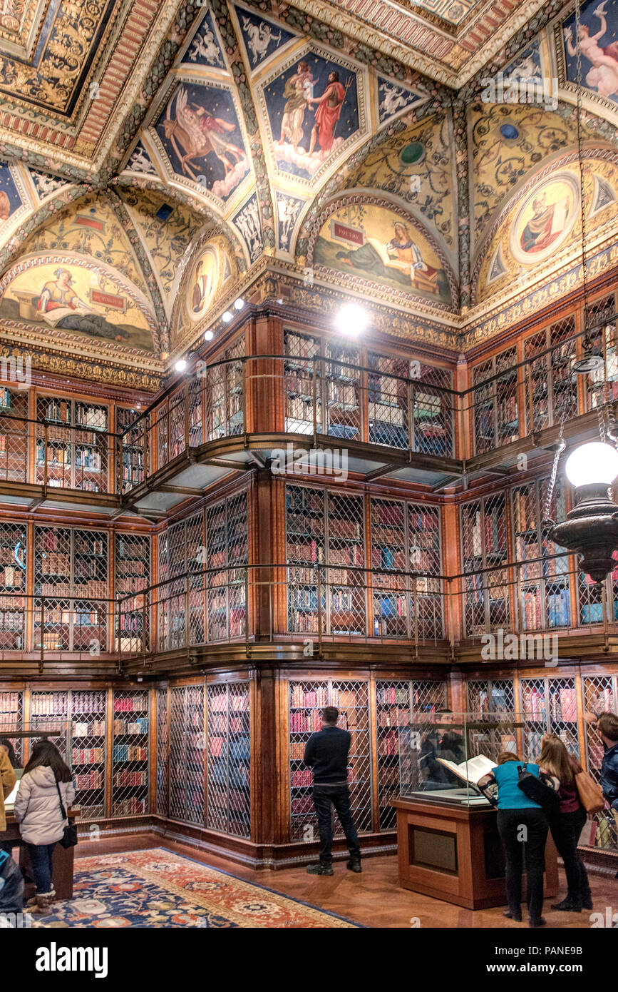 The Morgan Library & Museum which includes manuscripts and printed books,  some of them in rare bindings, as well as his collection of prints and  drawi Stock Photo - Alamy