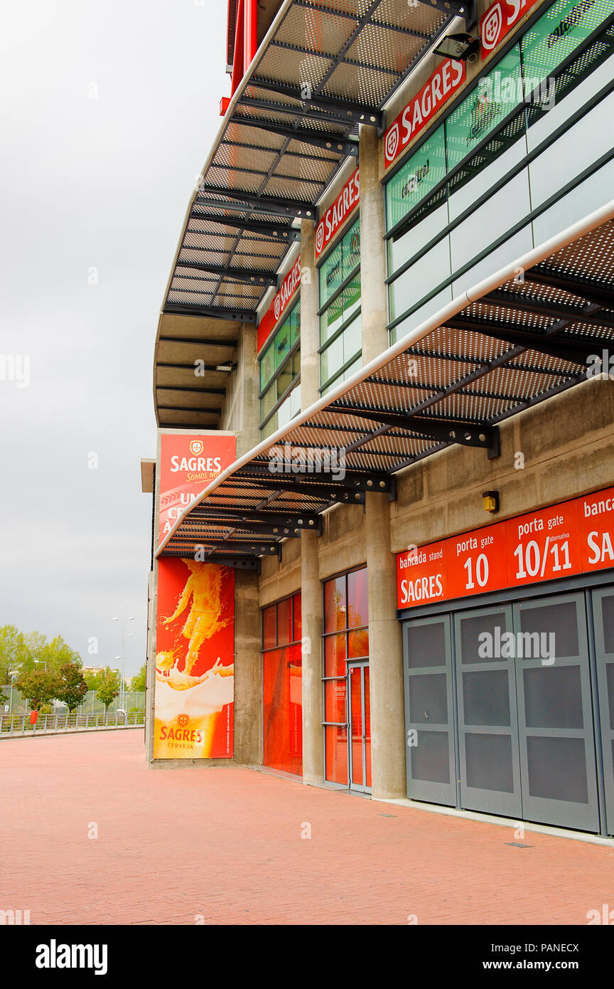 LISBON, PORTUGAL - OCT 17, 2016:  Estadio da Luz (Stadium of Light), home stadium for the S.L. Benfica. It was built for the EURO 2004 Stock Photo