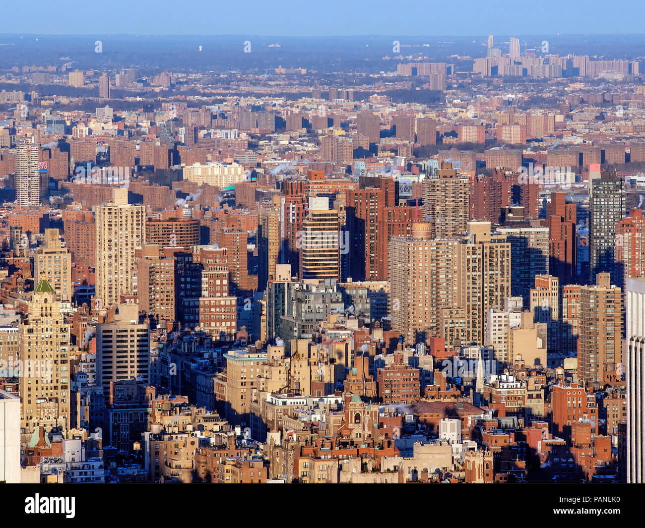 The Upper West Side view from the Top of the Rocks observation deck at The Rockefeller Centre