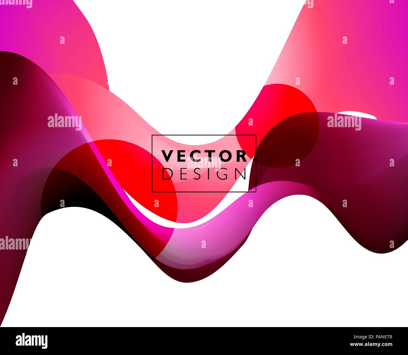 Abstract colorful vector background, color flow liquid wave for design ...