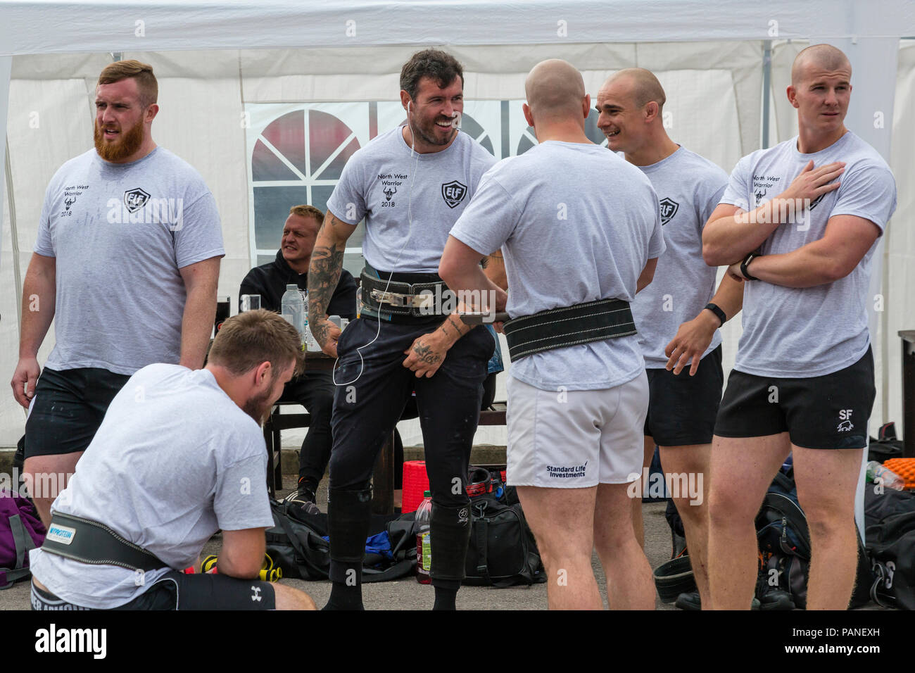 North West Warrior Weightlifting competition, St Helens, Merseyside UK Stock Photo
