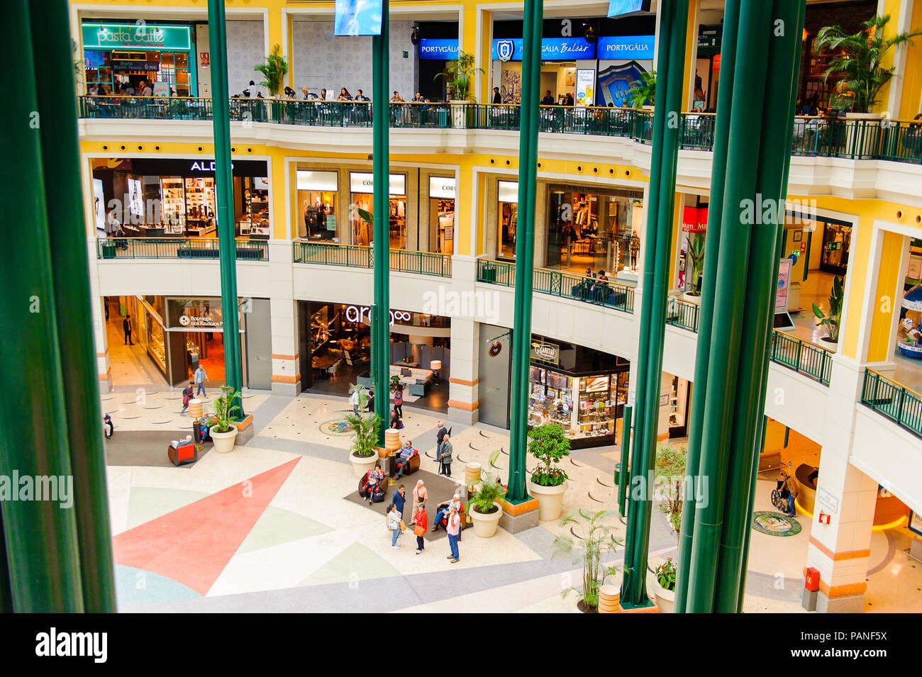 Lisbon Portugal Oct 17 2016 Interior Of The Centro Colombo A