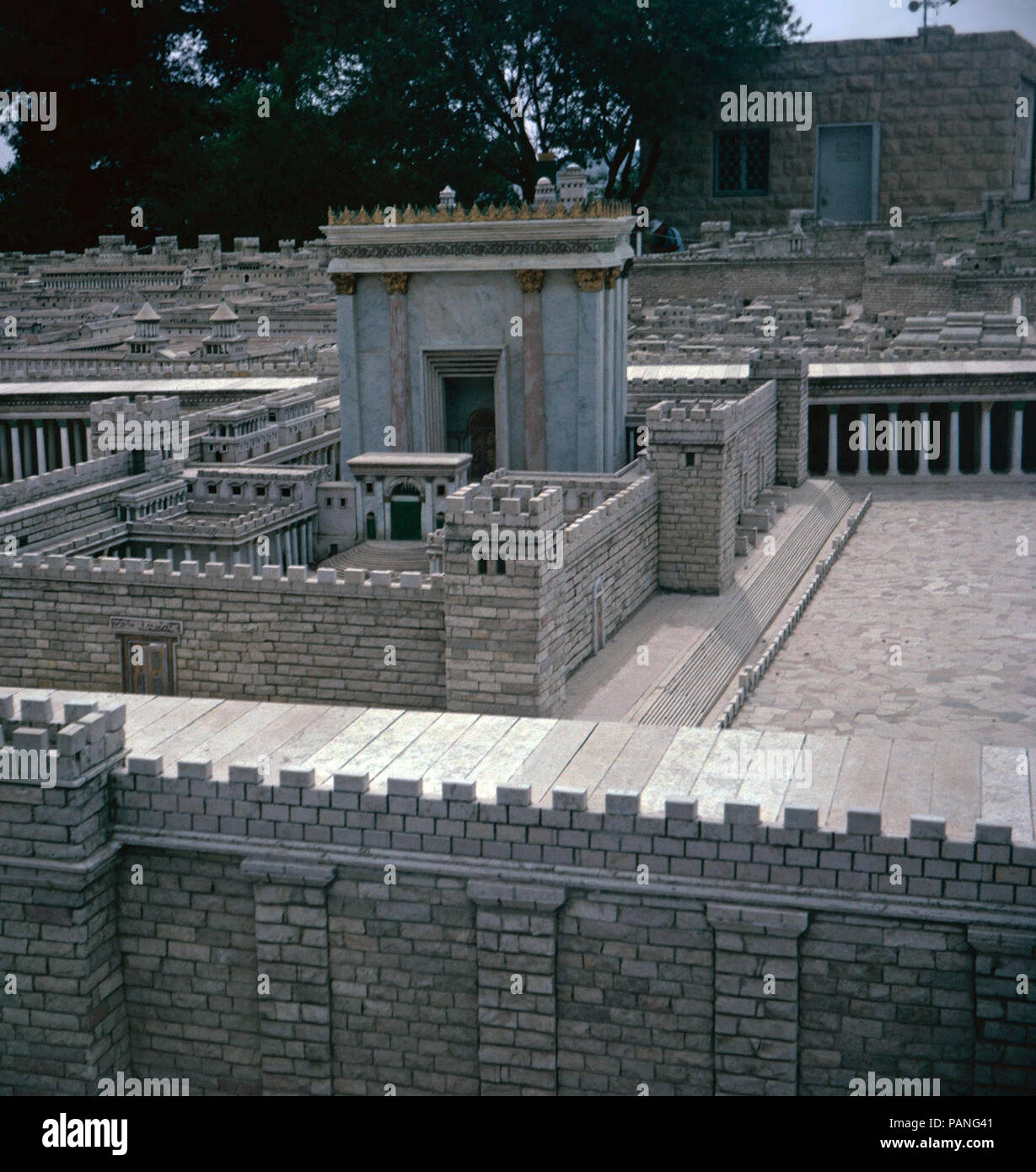 Holyland Model of Jerusalem,Herod's Temple,Isreal Stock Photo