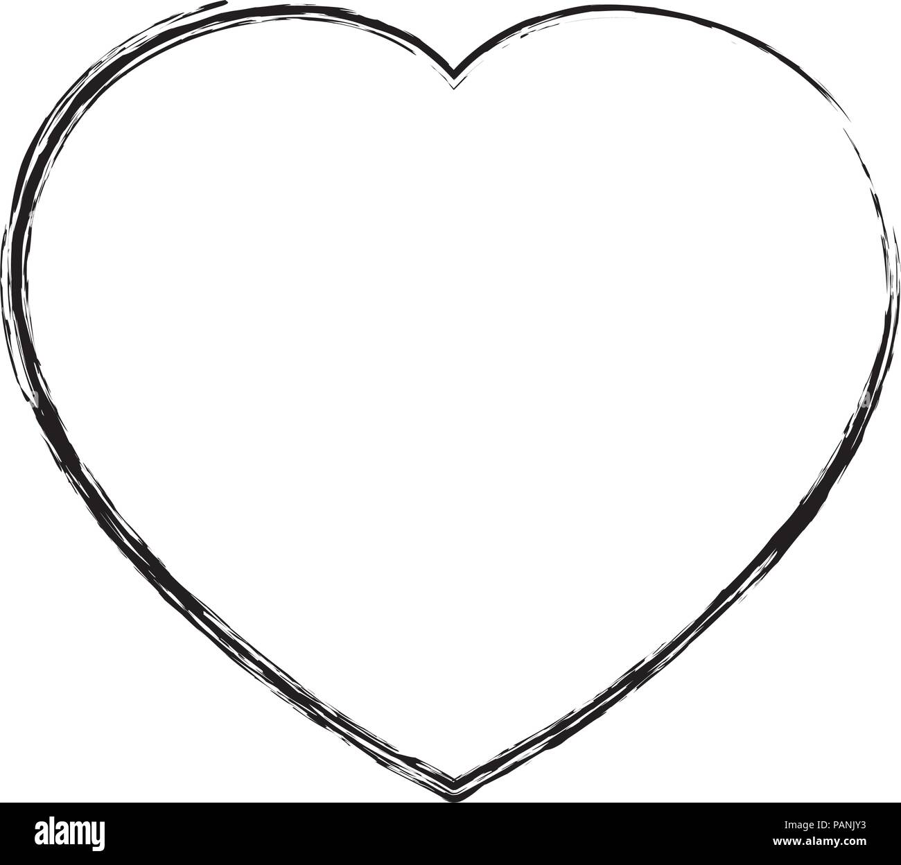 grunge love heart romantic symbol icon Stock Vector Image & Art - Alamy