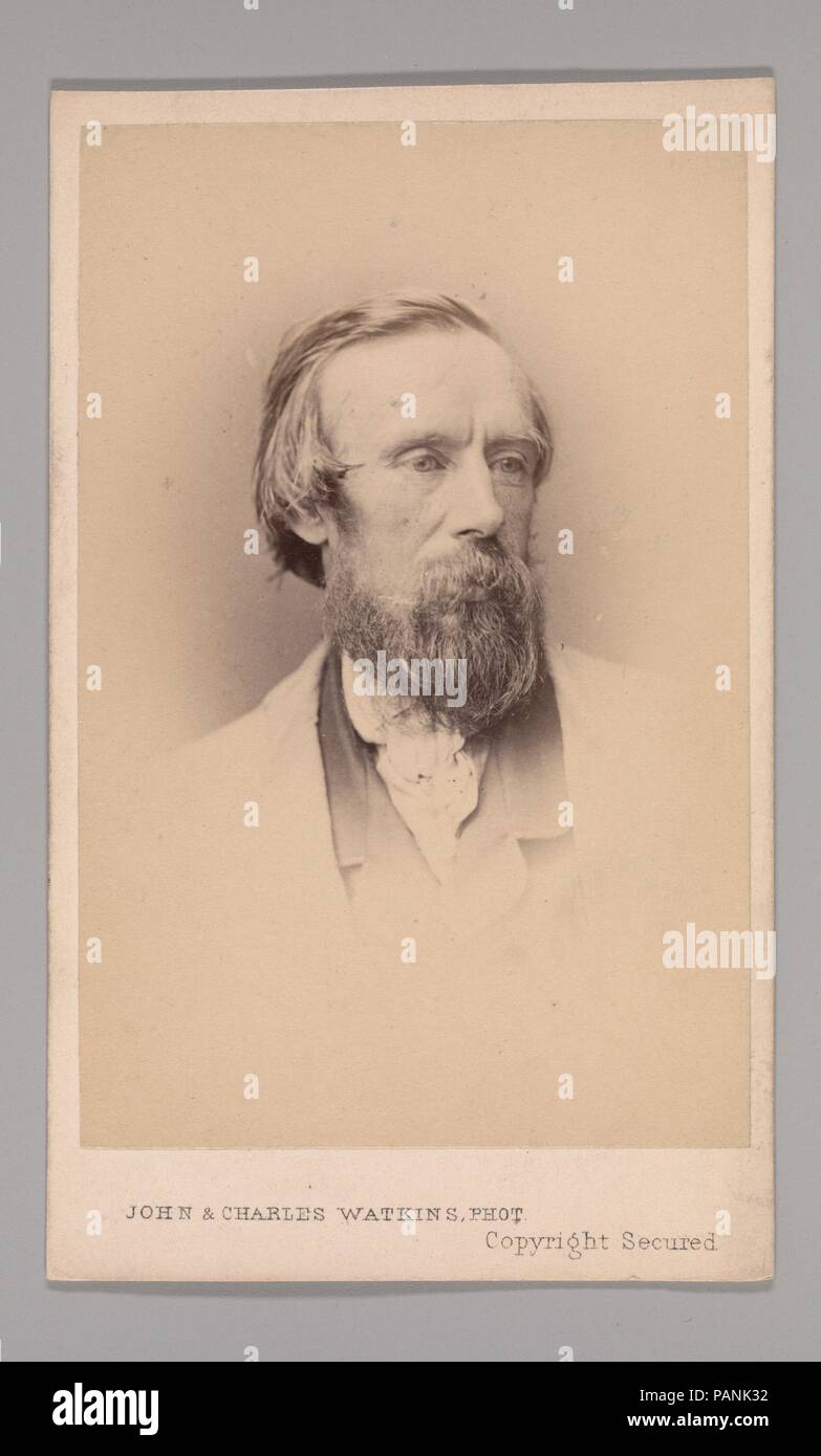 [Edwin Hayes]. Dimensions: Approx. 10.2 x 6.3 cm (4 x 2 1/2 in.). Photography Studio: John and Charles Watkins (British, active 1867-71). Date: 1860s. Museum: Metropolitan Museum of Art, New York, USA. Stock Photo