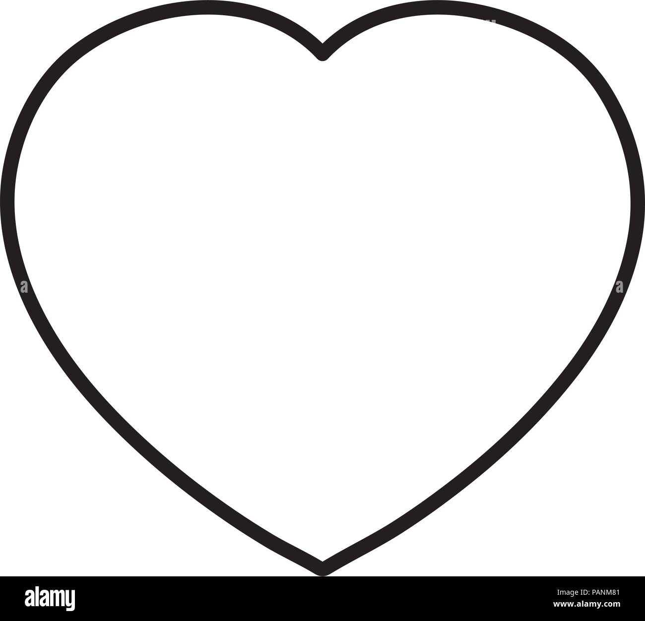 line love heart romantic symbol icon Stock Vector Image & Art - Alamy
