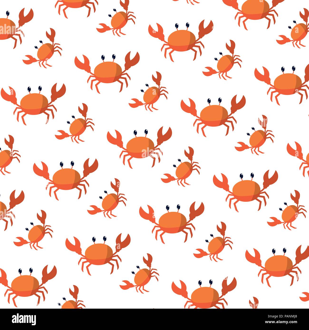 cute crab sea animal background Stock Vector Image & Art - Alamy