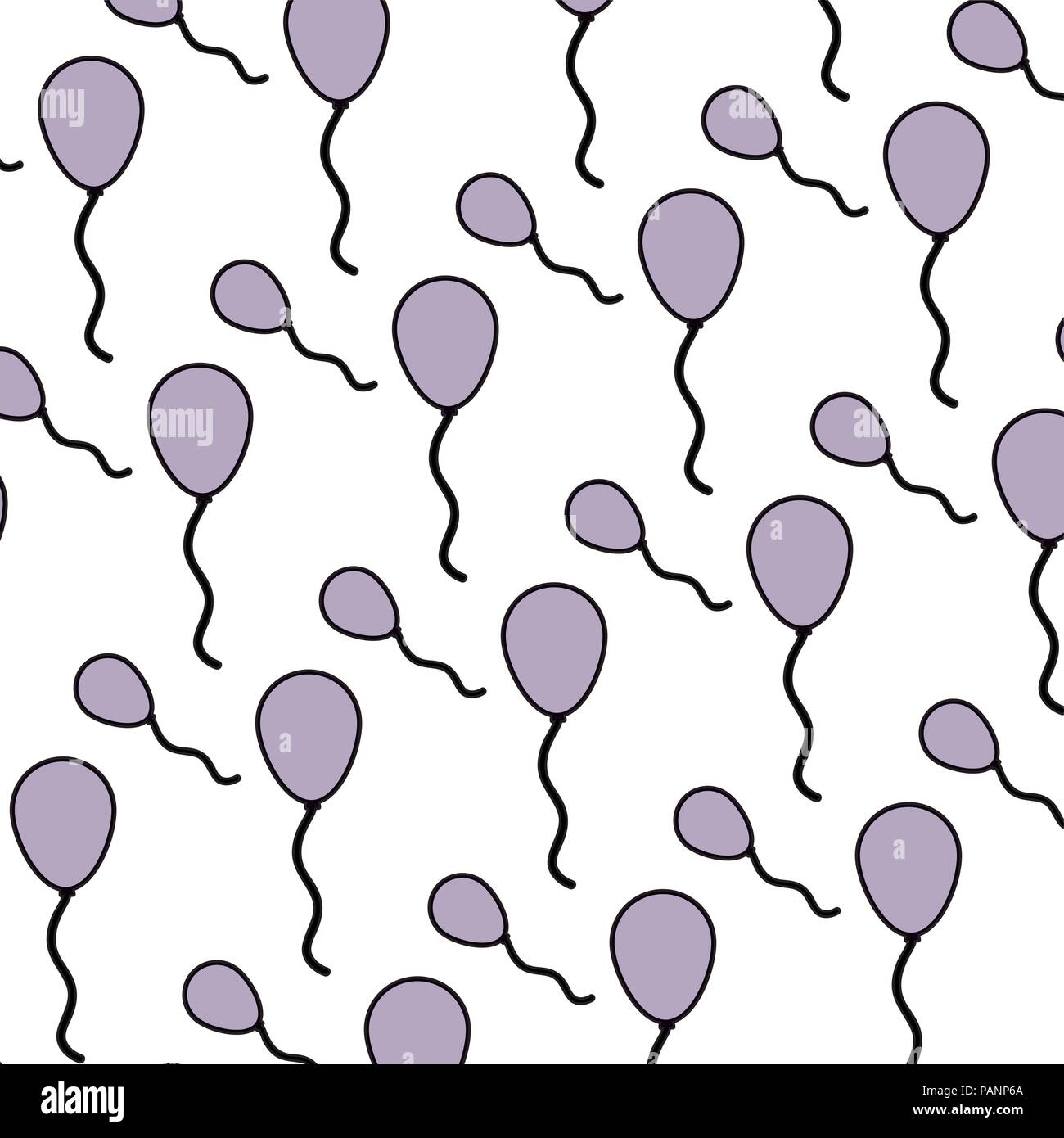 color cute balloon fun decoration background Stock Vector Image & Art ...