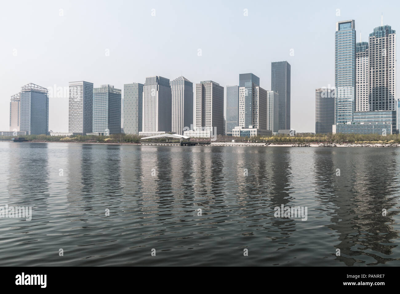 China Tianjin Binhai New Area Landscape Stock Photo