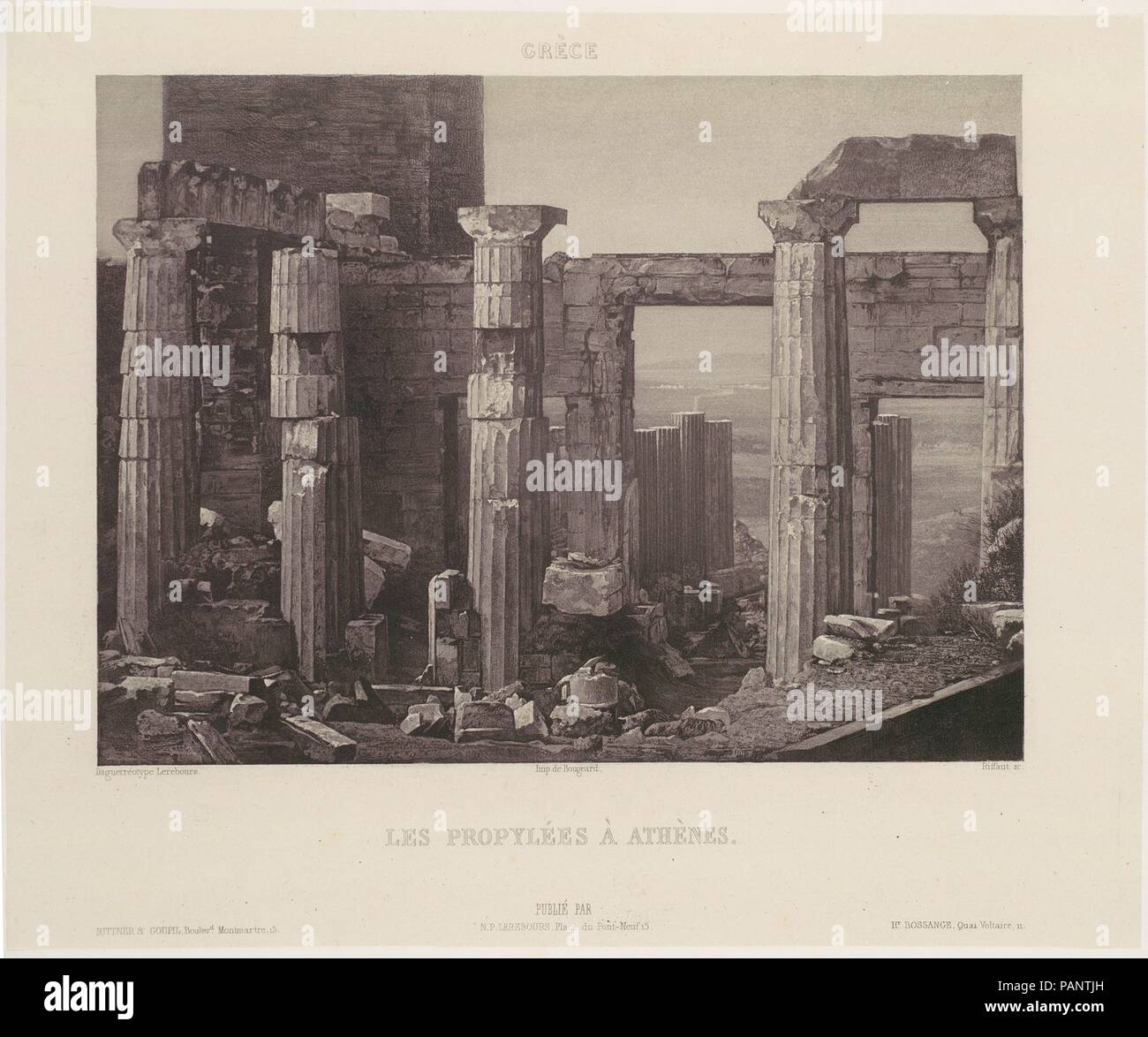 Excursions Daguerriennes. Vues et monuments les plus remarquables du globe. Artist: Noël-Marie-Paymal Lerebours (French, 1807-1873); Armand-Hippolyte-Louis Fizeau (French, 1819-1896). Date: 1840s. Museum: Metropolitan Museum of Art, New York, USA. Stock Photo